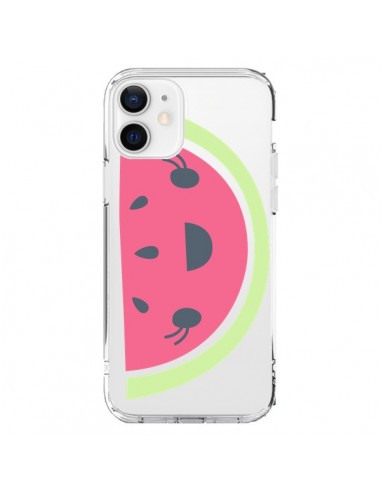 Coque iPhone 12 et 12 Pro Pasteque Watermelon Fruit Transparente - Claudia Ramos