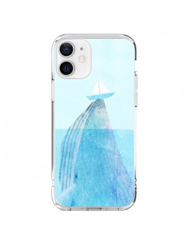 Coque iPhone 12 et 12 Pro Baleine Whale Bateau Mer - Eric Fan