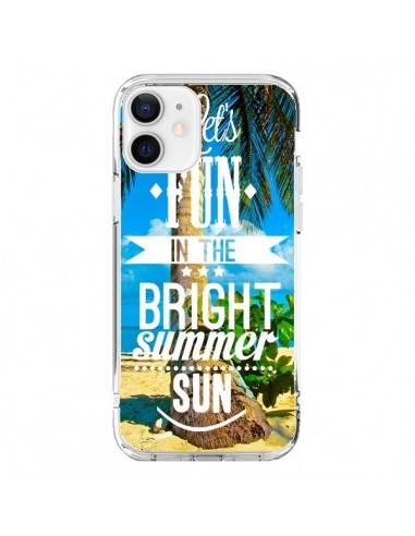 Coque iPhone 12 et 12 Pro Fun Summer Sun Été - Eleaxart