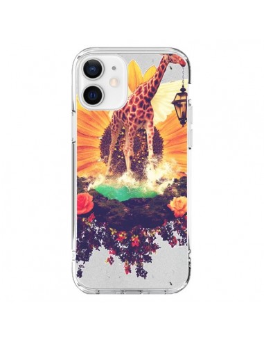 Coque iPhone 12 et 12 Pro Girafflower Girafe - Eleaxart