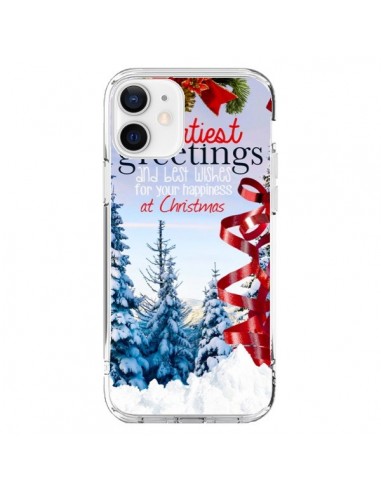 Coque iPhone 12 et 12 Pro Voeux Joyeux Noël - Eleaxart