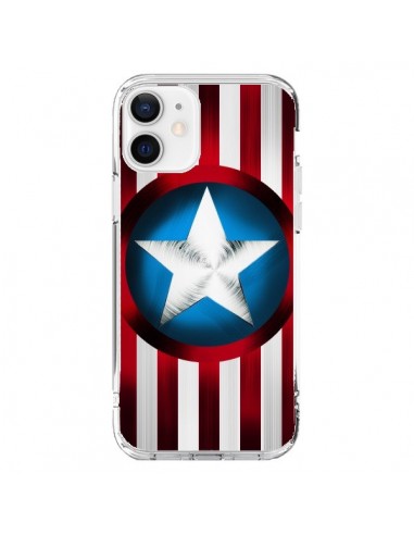 Coque iPhone 12 et 12 Pro Captain America Great Defender - Eleaxart