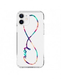 Coque iPhone 12 et 12 Pro Love Forever Infini Couleur -...