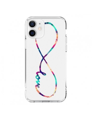 Coque iPhone 12 et 12 Pro Love Forever Infini Couleur - Eleaxart