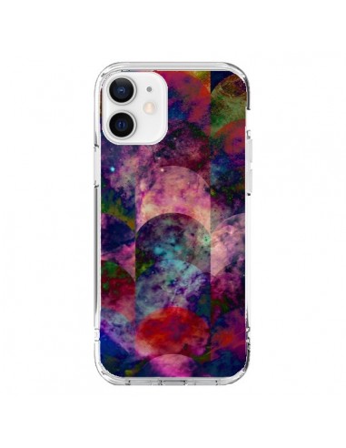 Coque iPhone 12 et 12 Pro Abstract Galaxy Azteque - Eleaxart