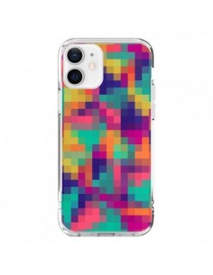 iPhone 12 and 12 Pro Case Exotic Mosaic Pixels Aztec -...
