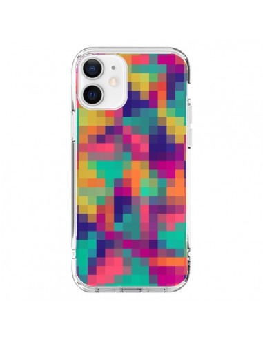 Coque iPhone 12 et 12 Pro Exotic Mosaic Pixels Azteque - Eleaxart