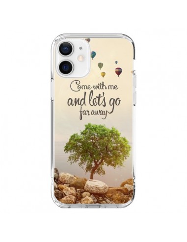 Coque iPhone 12 et 12 Pro Let's Go Far Away Ballons - Eleaxart