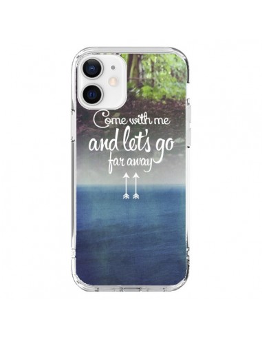 Coque iPhone 12 et 12 Pro Let's Go Far Away Forest Foret - Eleaxart