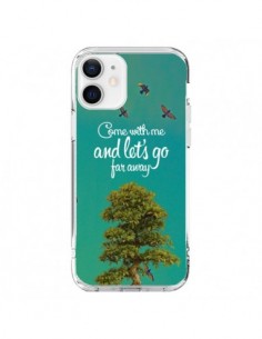 Coque iPhone 12 et 12 Pro Let's Go Far Away Tree Arbre -...