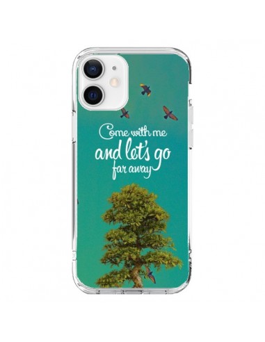 Cover iPhone 12 e 12 Pro Let's Go Far Away Alberi - Eleaxart