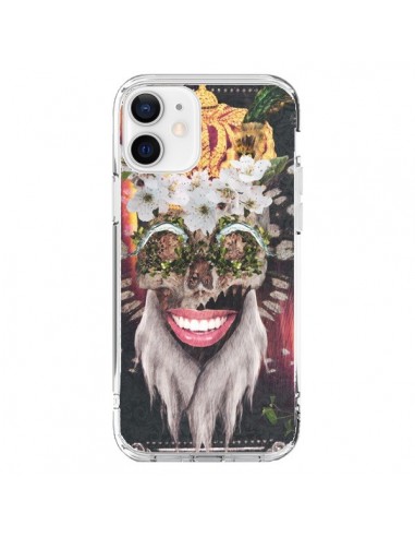 Cover iPhone 12 e 12 Pro My Best Costume Roi King Monkey Singe Couronne - Eleaxart