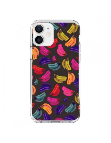 Coque iPhone 12 et 12 Pro Bananas Bananes Fruit - Eleaxart