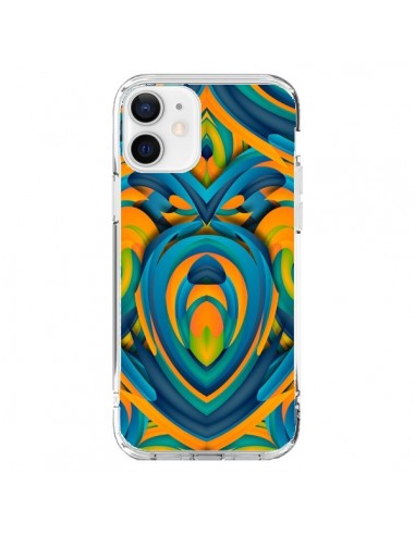 Coque iPhone 12 et 12 Pro Cross Heart Azteque Coeur - Eleaxart