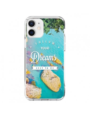 Coque iPhone 12 et 12 Pro Follow your dreams Suis tes rêves Islands - Eleaxart