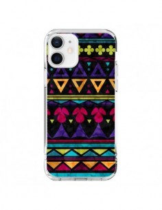 Coque iPhone 12 et 12 Pro Triangles Pattern Azteque -...