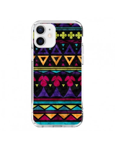 Coque iPhone 12 et 12 Pro Triangles Pattern Azteque - Eleaxart