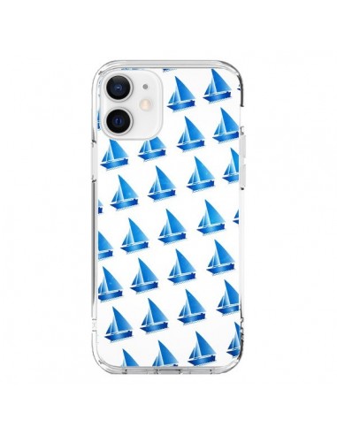 Coque iPhone 12 et 12 Pro Bateau Voilier Barquitos - Eleaxart