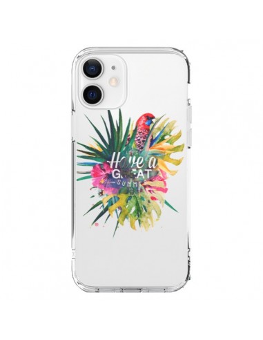 Coque iPhone 12 et 12 Pro Have a great summer Ete Perroquet Parrot - Eleaxart