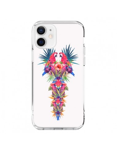 Coque iPhone 12 et 12 Pro Parrot Kingdom Royaume Perroquet - Eleaxart