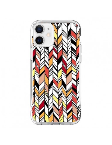 iPhone 12 and 12 Pro Case Graphic Aztec Red Orange - Léa Clément