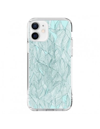 iPhone 12 and 12 Pro Case Leaves Green Water - Léa Clément