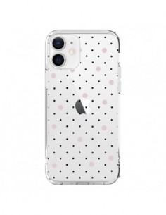 Coque iPhone 12 et 12 Pro Point Rose Pin Point...
