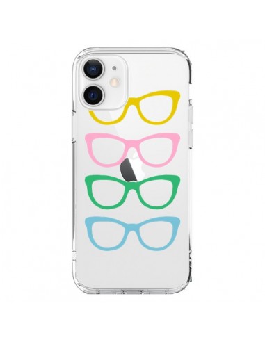 Coque iPhone 12 et 12 Pro Sunglasses Lunettes Soleil Couleur Transparente - Project M