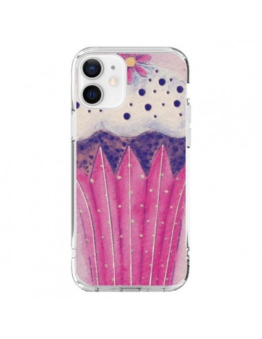 Coque iPhone 12 et 12 Pro Cupcake Rose - Irene Sneddon