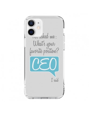 Coque iPhone 12 et 12 Pro What's your favorite position CEO I said, bleu - Shop Gasoline