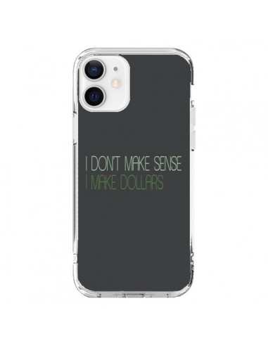 Cover iPhone 12 e 12 Pro I don't make sense, I make Dollars, Grigio - Shop Gasoline