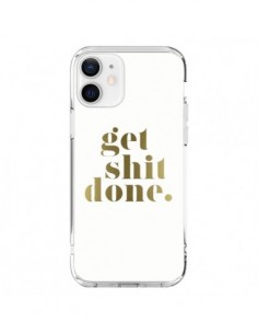 Cover iPhone 12 e 12 Pro Get Shit Done Dorato - Shop...