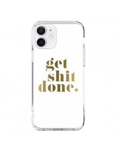 Coque iPhone 12 et 12 Pro Get Shit Done Doré - Shop Gasoline