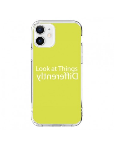 Cover iPhone 12 e 12 Pro Look at Different Things Giallo - Shop Gasoline