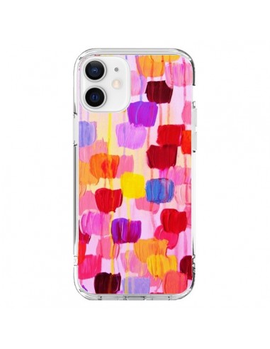 Coque iPhone 12 et 12 Pro Pois Roses Dottie - Ebi Emporium