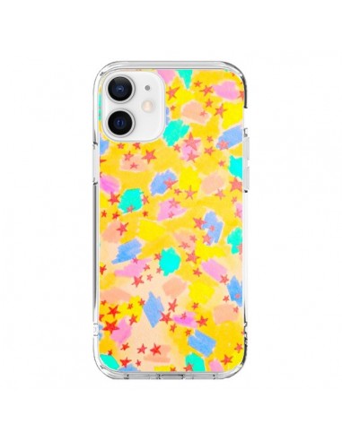 Coque iPhone 12 et 12 Pro Stars Etoiles Jaunes - Ebi Emporium