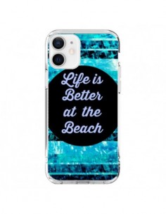 Cover iPhone 12 e 12 Pro Life is Better at The Beach -...