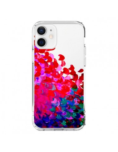 Coque iPhone 12 et 12 Pro Creation in Color Pink Rose Transparente - Ebi Emporium
