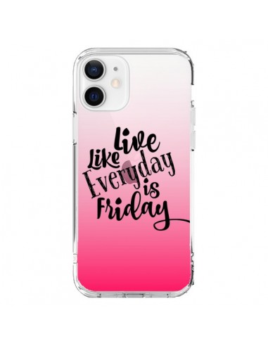 Coque iPhone 12 et 12 Pro Everyday Friday Vendredi Live Vis Transparente - Ebi Emporium