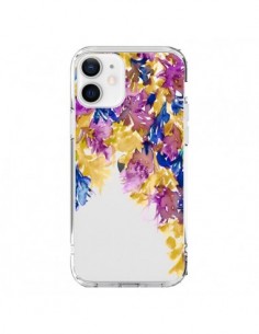 Cover iPhone 12 e 12 Pro Cascata Floreale Trasparente -...