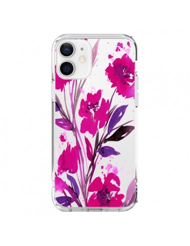 Cover iPhone 12 e 12 Pro Rose Fiori Trasparente - Ebi Emporium