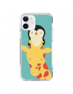 Coque iPhone 12 et 12 Pro Girafe Pingouin Meilleure Vue...