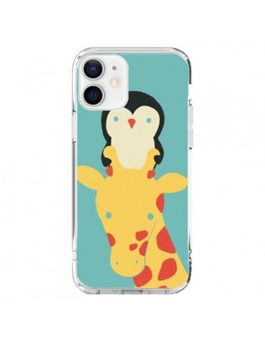 Coque iPhone 12 et 12 Pro Girafe Pingouin Meilleure Vue Better View - Jay Fleck