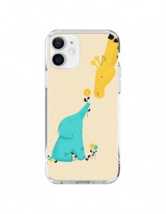 Cover iPhone 12 e 12 Pro Elefante Cucciolo Giraffa - Jay...