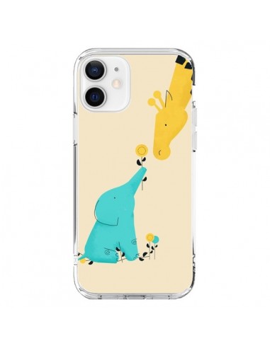 Coque iPhone 12 et 12 Pro Elephant Bebe Girafe - Jay Fleck