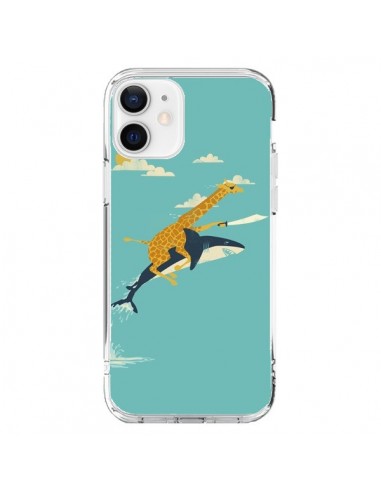 Coque iPhone 12 et 12 Pro Girafe Epee Requin Volant - Jay Fleck