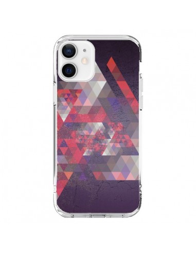 Coque iPhone 12 et 12 Pro Azteque Gheo Violet - Javier Martinez