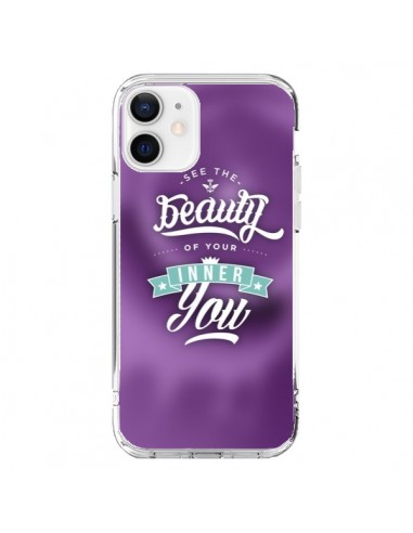 Coque iPhone 12 et 12 Pro Beauty Violet - Javier Martinez