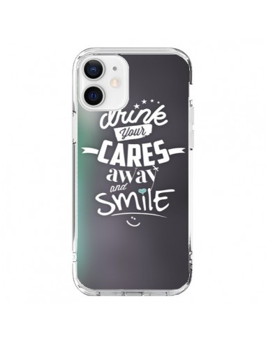 Coque iPhone 12 et 12 Pro Drink Gris - Javier Martinez