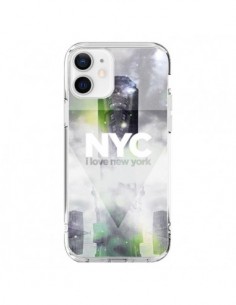 iPhone 12 and 12 Pro Case I Love New York City Grey Green...